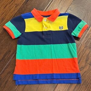 Chaps Colorful Striped Polo Shirt sz 24 months